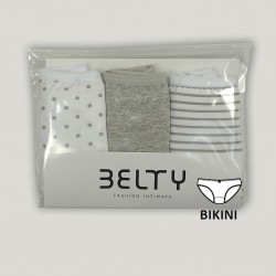 Braga bikini algodón pack 3...