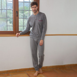 Pijama manga larga hombre...