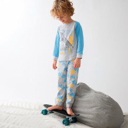 Pijama algodón niño manga...