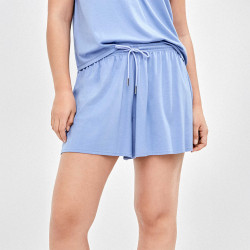 Pantalón corto mujer fluido...