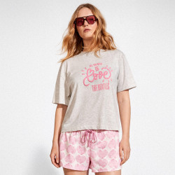 Pijama manga corta mujer...