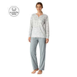 Pijama manga larga mujer...