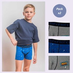 Bóxer algodón niño pack 2...