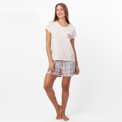 Pijama corto mujer viscosa...