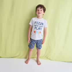Pijama corto niño algodón...