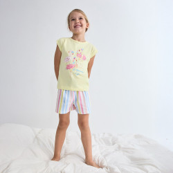 Pijama niña manga corta...