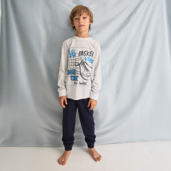 Pijama niño manga larga...