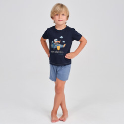 Pijama infantil manga corta...