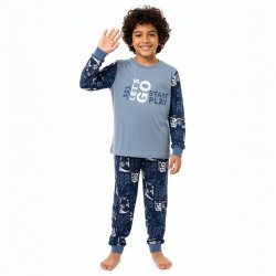 Pijama infantil manga larga...