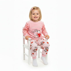 Pijama rosa niña manga...