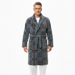 Bata corta hombre estampado...