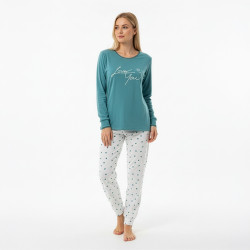 Pijama mujer manga larga...