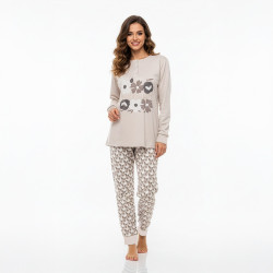 Pijama largo mujer algodón...