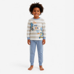 Pijama infantil manga larga...