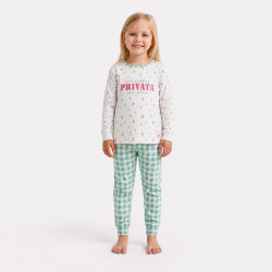 Pijama niña manga larga...