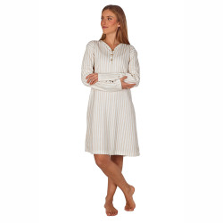 Camisón rayas mujer algodón...