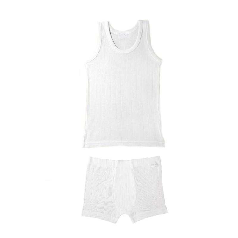 Conjunto niño camiseta tirantes y bóxer Conjunto niño camiseta tirantes y bóxer
