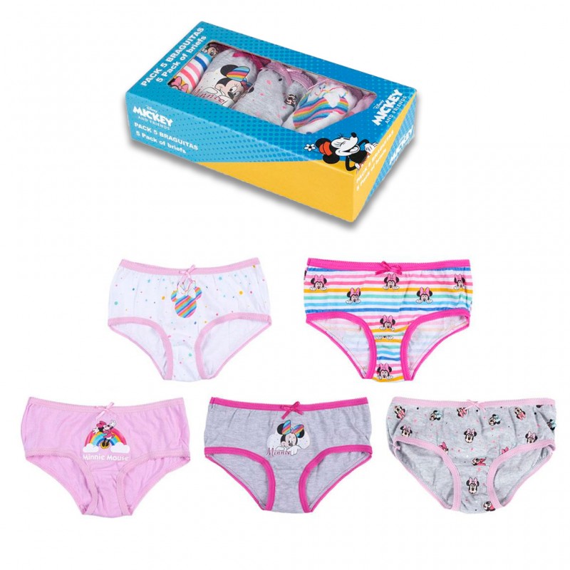 Disney Girls Minnie Mouse Underwear Pack of 5 